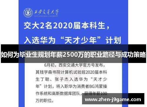 如何为毕业生规划年薪2500万的职业路径与成功策略